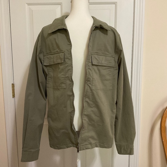 Denim & Flower Mens Shacket M Sage - Picture 12 of 13